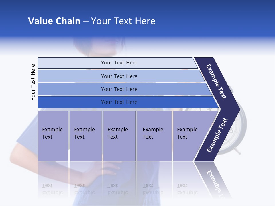 Smock Posing Person PowerPoint Template