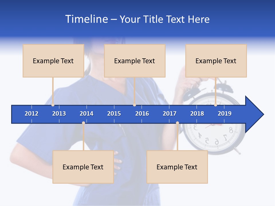 Smock Posing Person PowerPoint Template