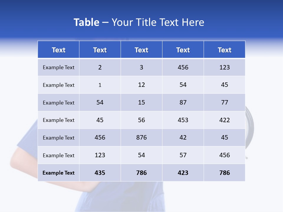 Smock Posing Person PowerPoint Template