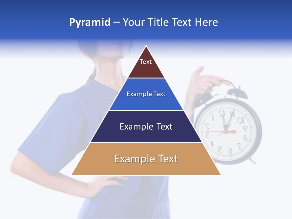 Smock Posing Person PowerPoint Template
