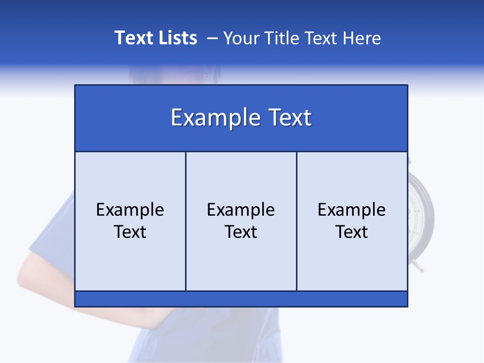 Smock Posing Person PowerPoint Template