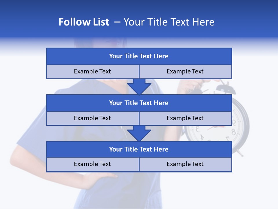 Smock Posing Person PowerPoint Template