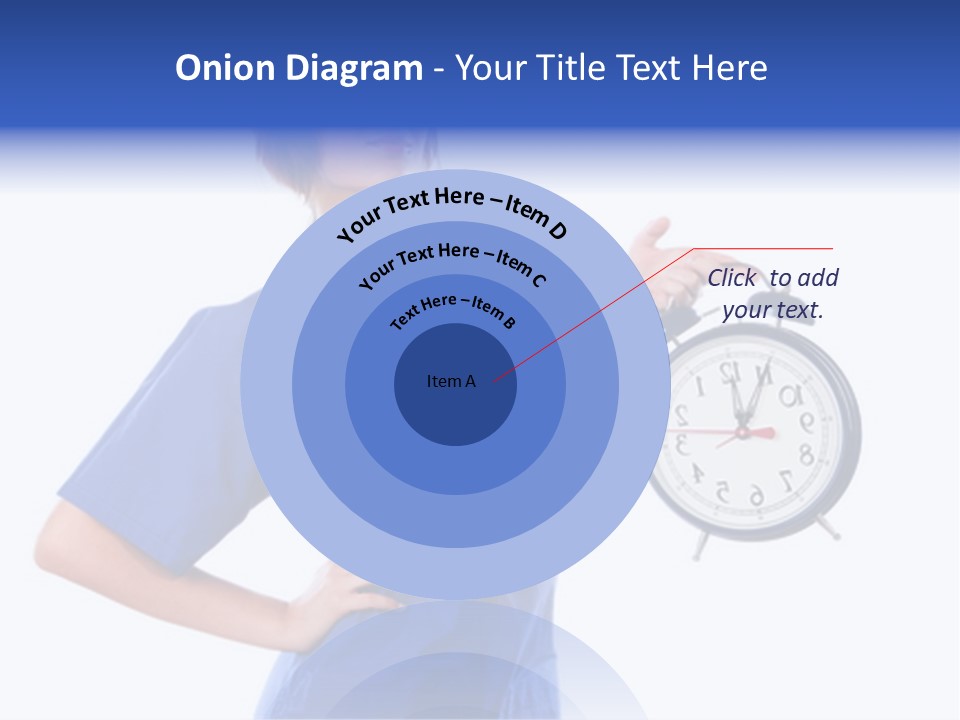 Smock Posing Person PowerPoint Template