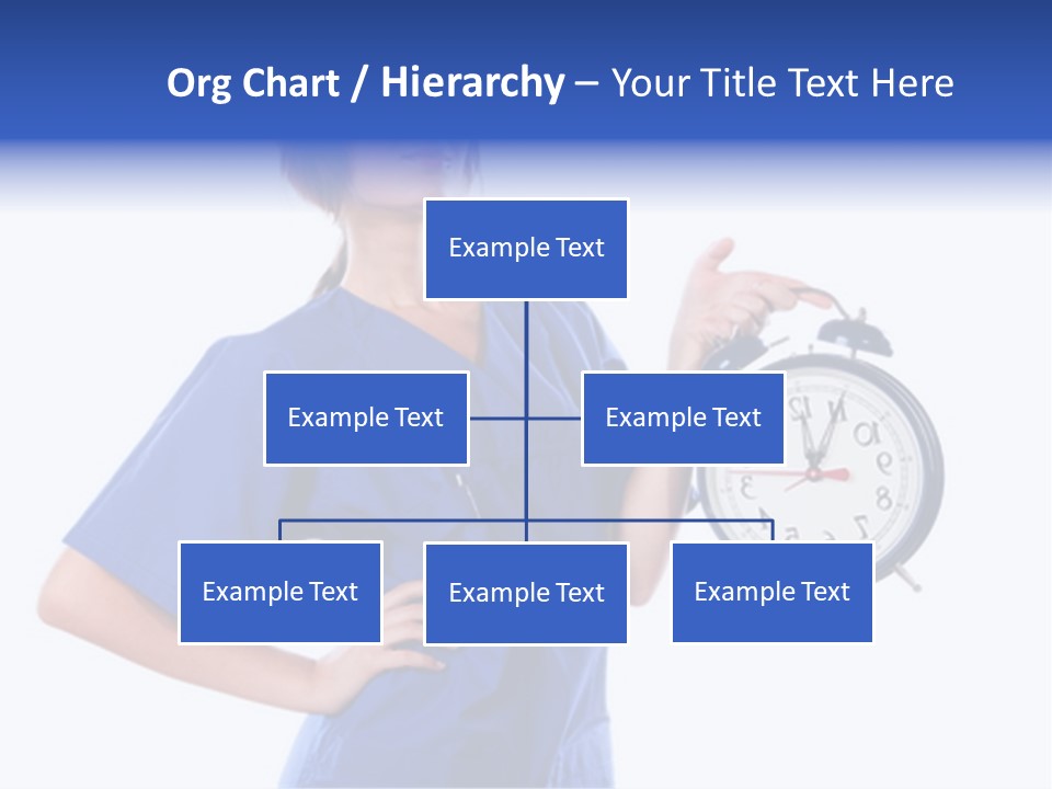 Smock Posing Person PowerPoint Template