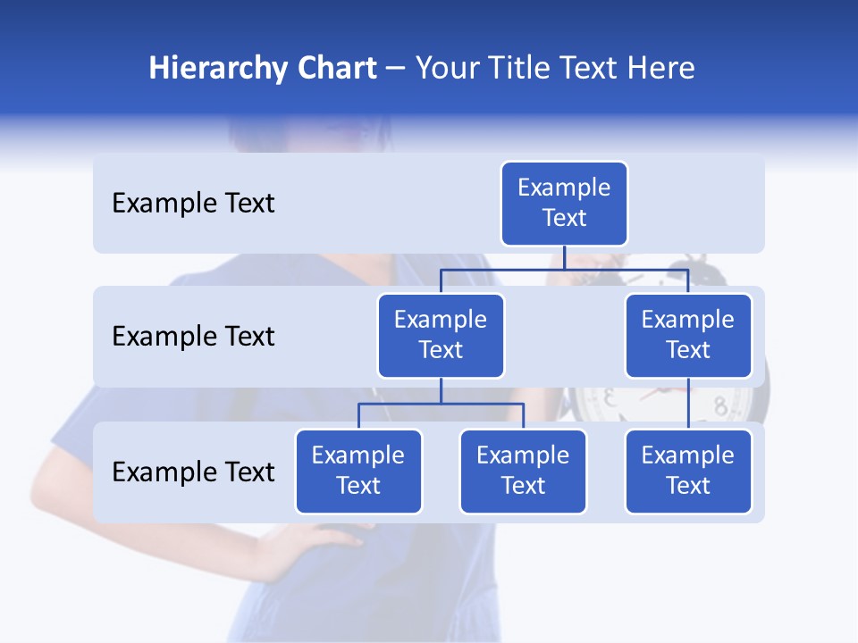 Smock Posing Person PowerPoint Template