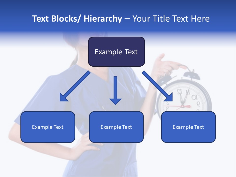 Smock Posing Person PowerPoint Template