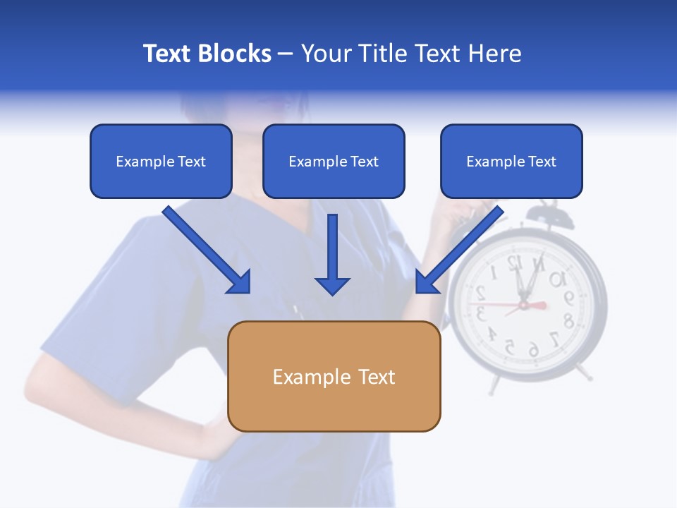 Smock Posing Person PowerPoint Template