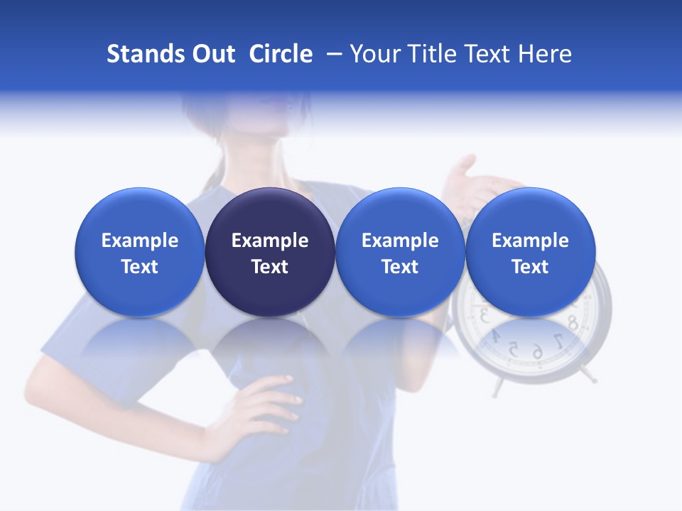 Smock Posing Person PowerPoint Template