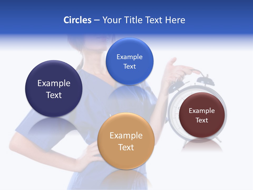 Smock Posing Person PowerPoint Template