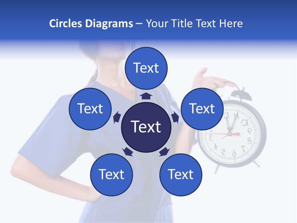 Smock Posing Person PowerPoint Template