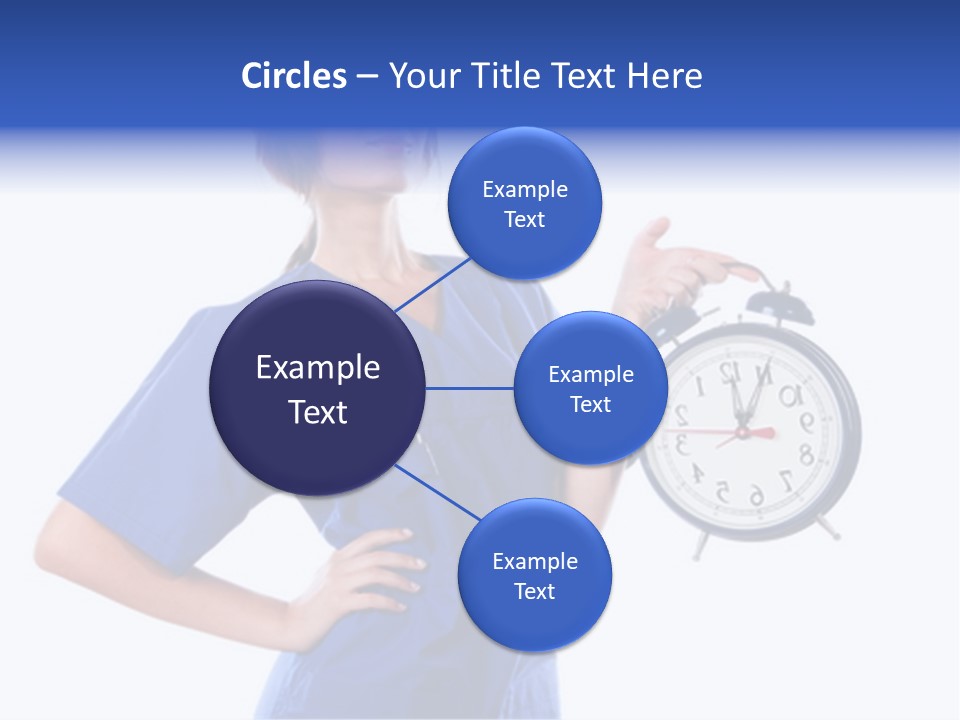 Smock Posing Person PowerPoint Template