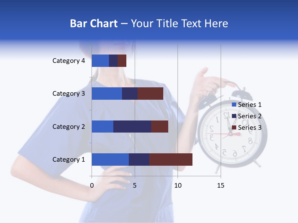 Smock Posing Person PowerPoint Template