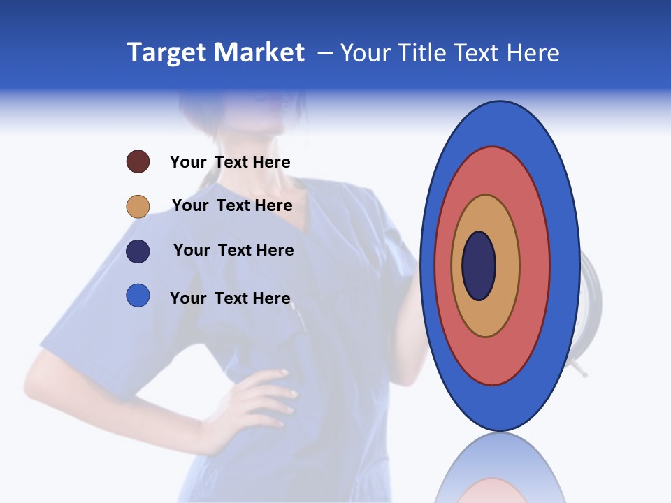 Smock Posing Person PowerPoint Template