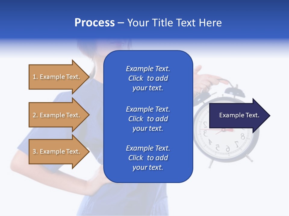 Smock Posing Person PowerPoint Template
