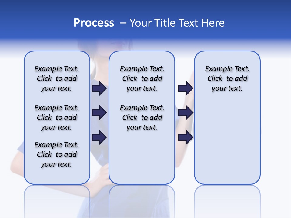 Smock Posing Person PowerPoint Template