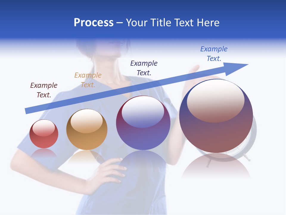 Smock Posing Person PowerPoint Template