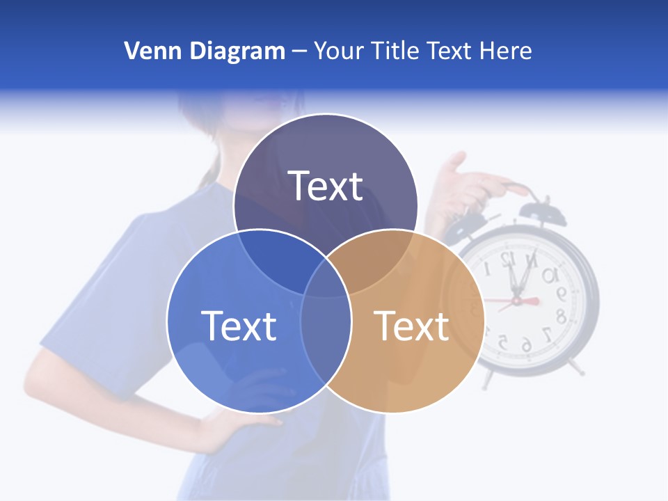 Smock Posing Person PowerPoint Template