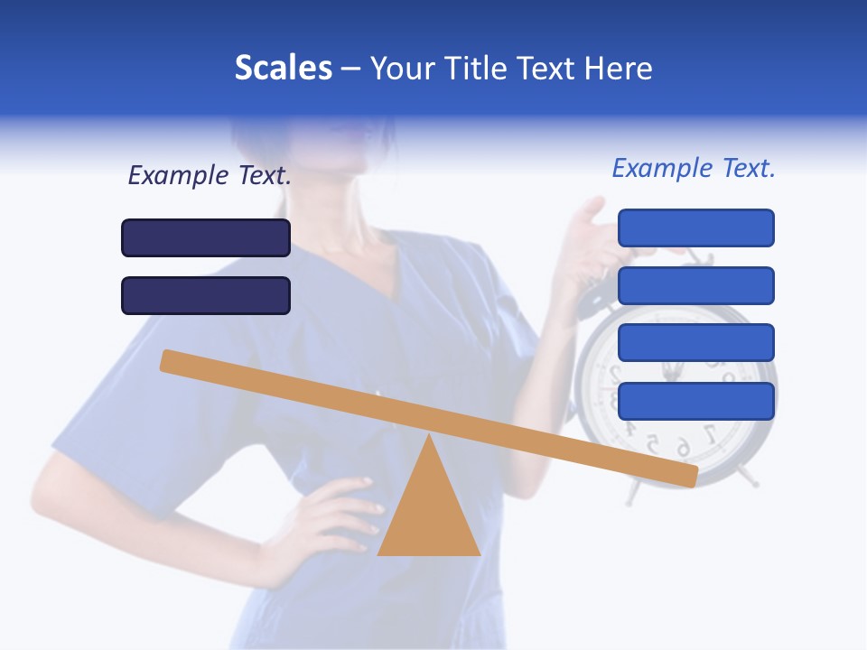 Smock Posing Person PowerPoint Template