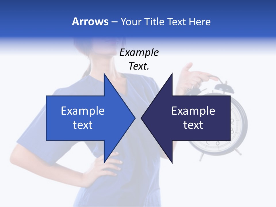 Smock Posing Person PowerPoint Template