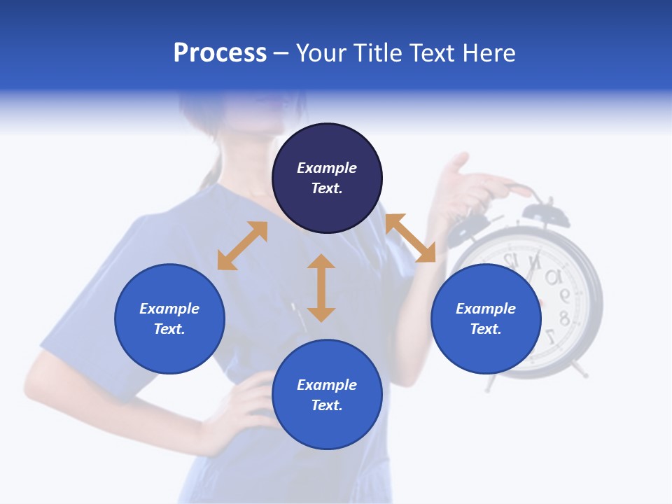 Smock Posing Person PowerPoint Template