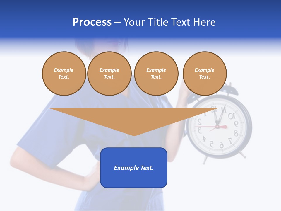 Smock Posing Person PowerPoint Template