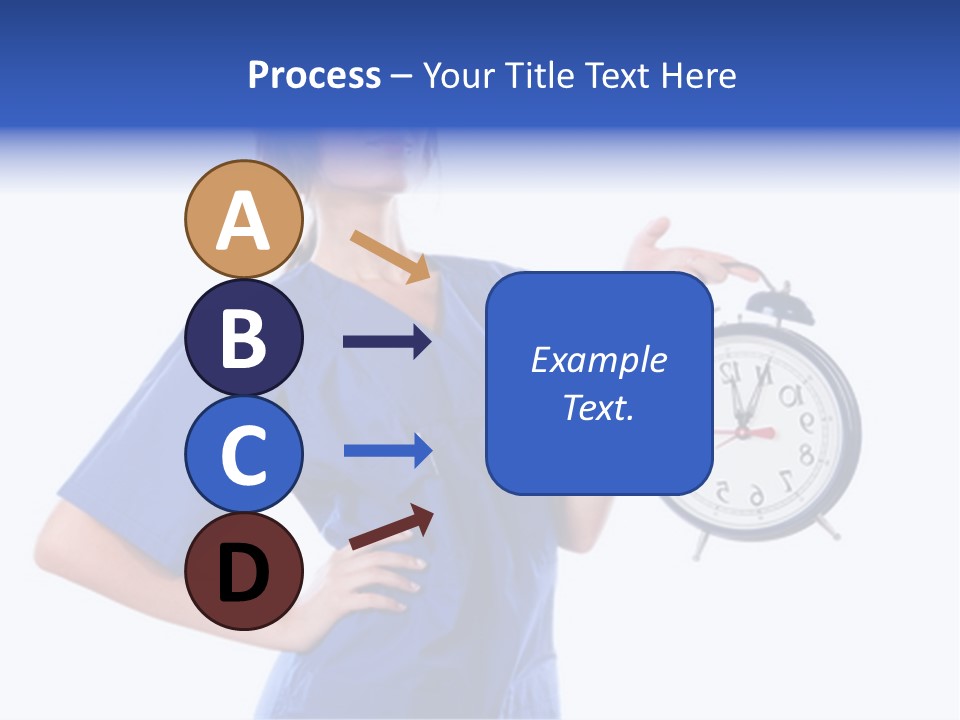 Smock Posing Person PowerPoint Template