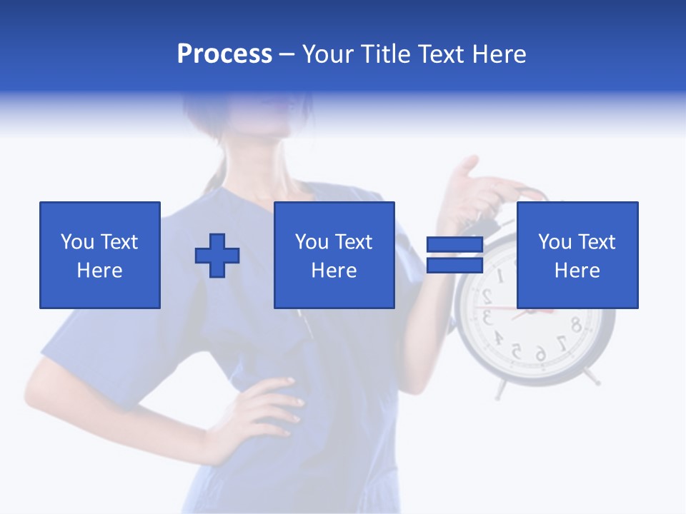 Smock Posing Person PowerPoint Template