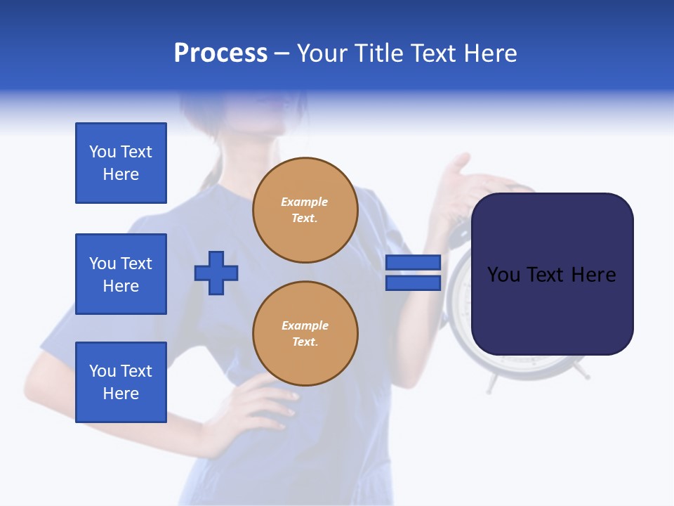 Smock Posing Person PowerPoint Template