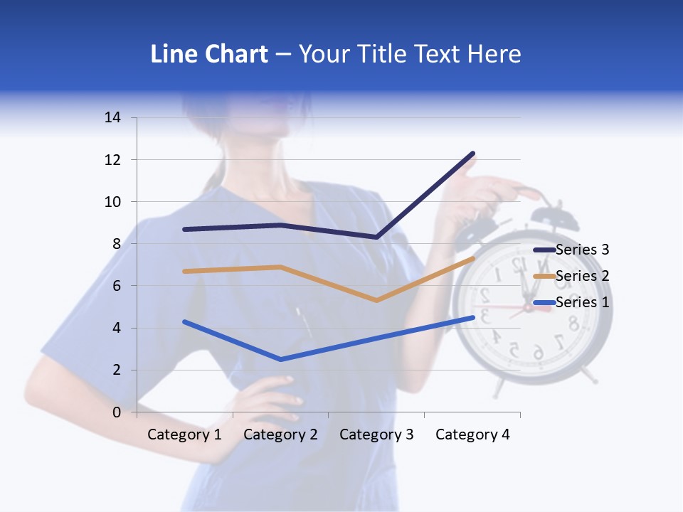 Smock Posing Person PowerPoint Template
