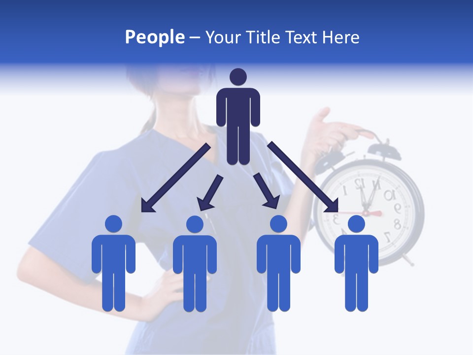 Smock Posing Person PowerPoint Template