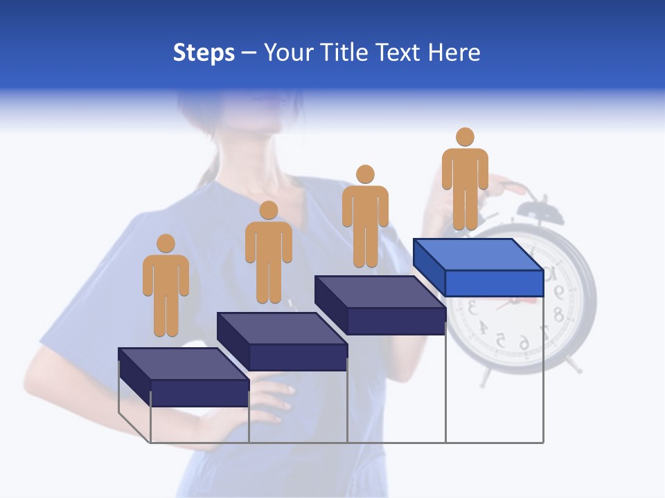 Smock Posing Person PowerPoint Template