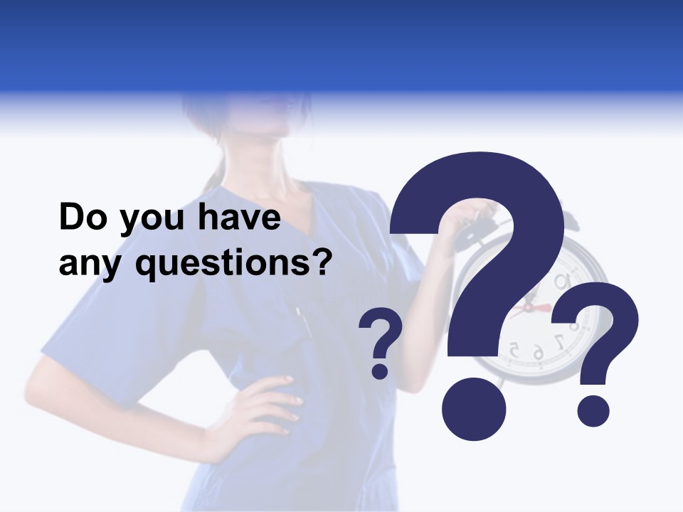 Smock Posing Person PowerPoint Template