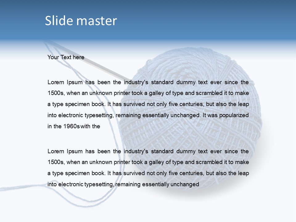 Sew Clothing Accessories PowerPoint Template