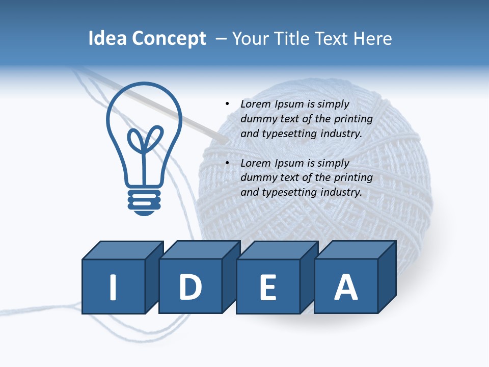 Sew Clothing Accessories PowerPoint Template