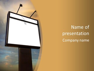 Blank Outside Sky PowerPoint Template