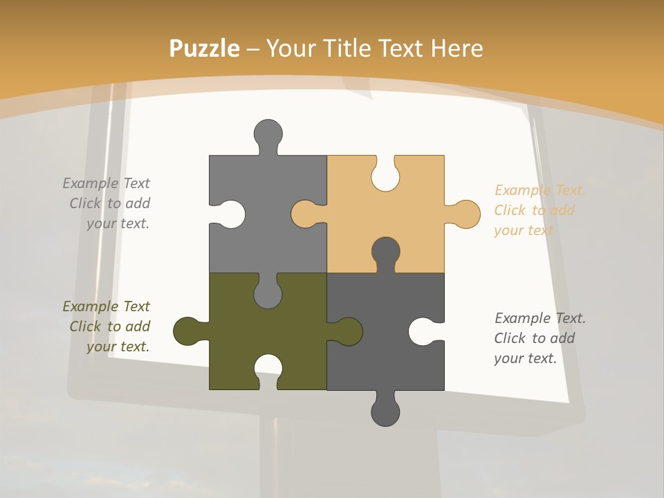 Blank Outside Sky PowerPoint Template