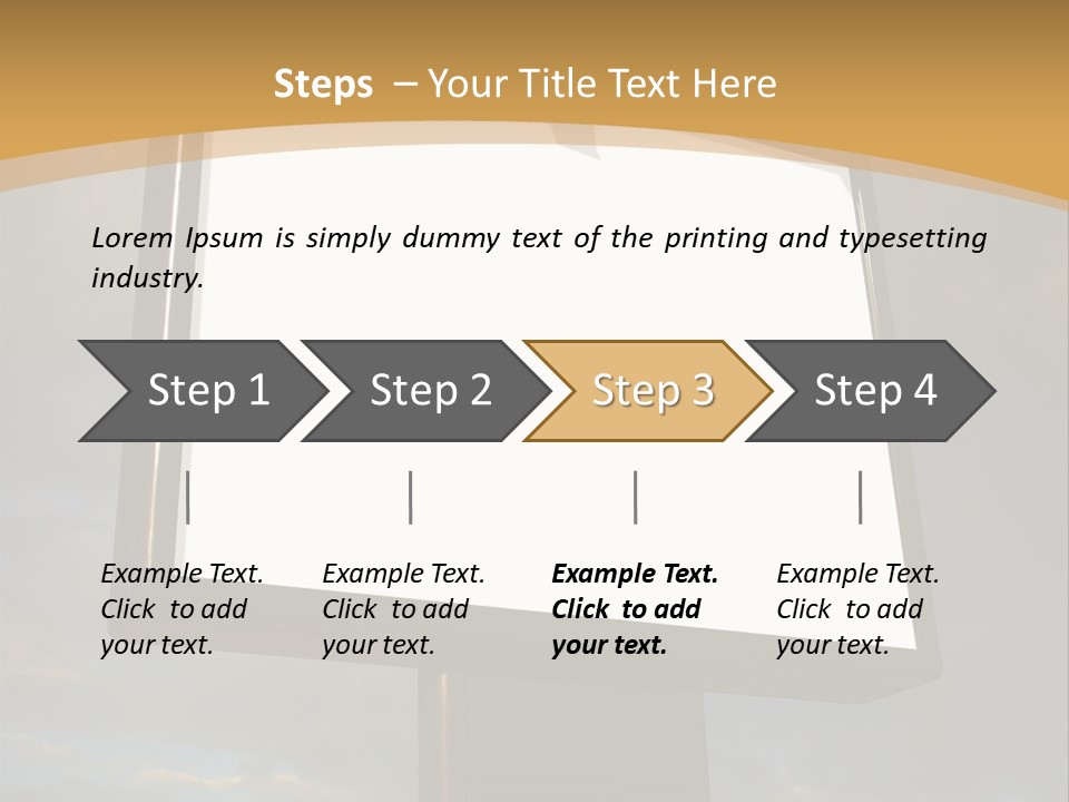 Blank Outside Sky PowerPoint Template