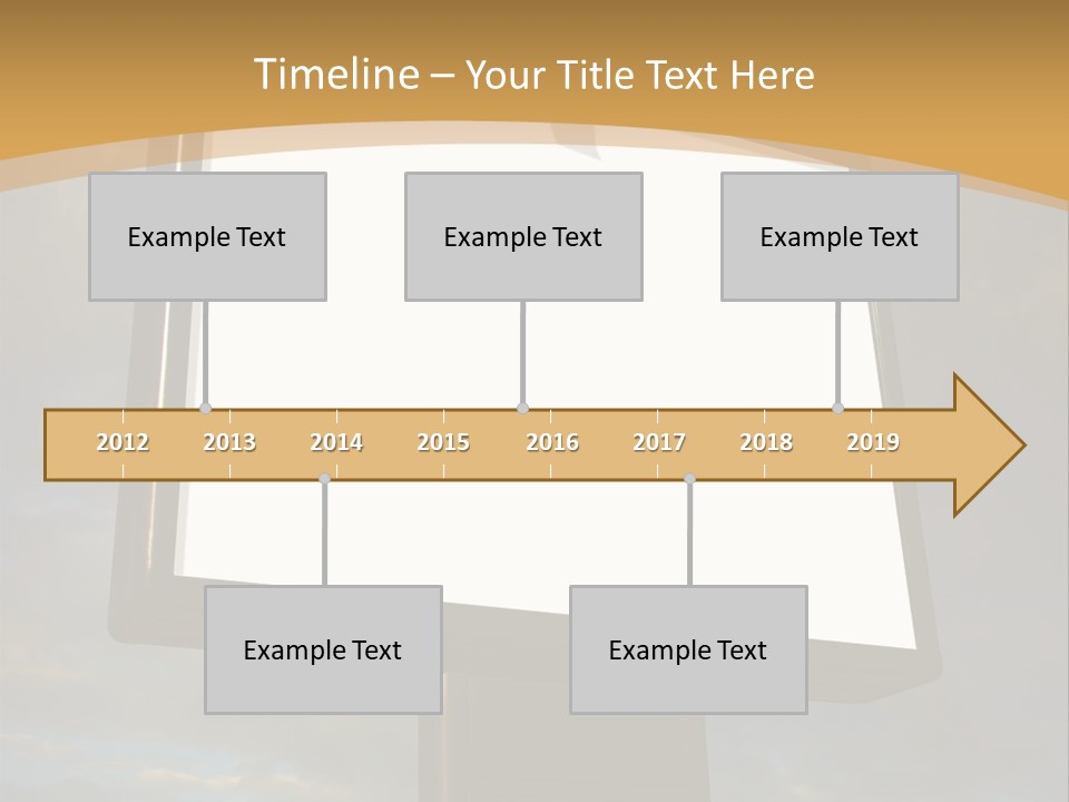 Blank Outside Sky PowerPoint Template