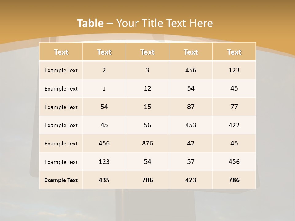 Blank Outside Sky PowerPoint Template