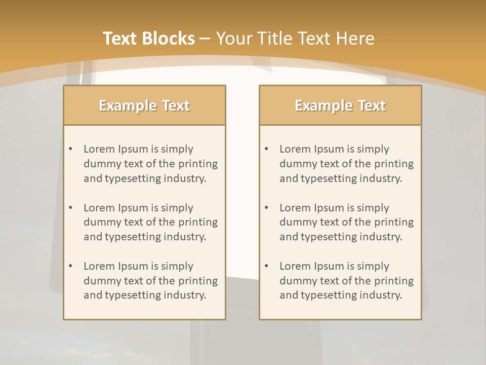 Blank Outside Sky PowerPoint Template