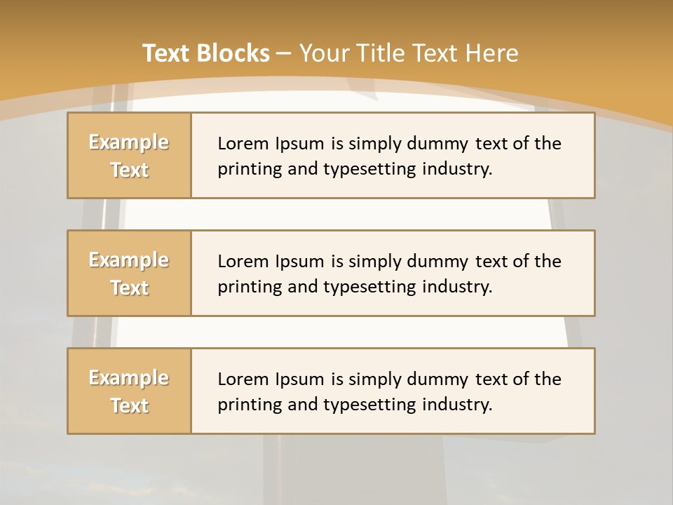 Blank Outside Sky PowerPoint Template