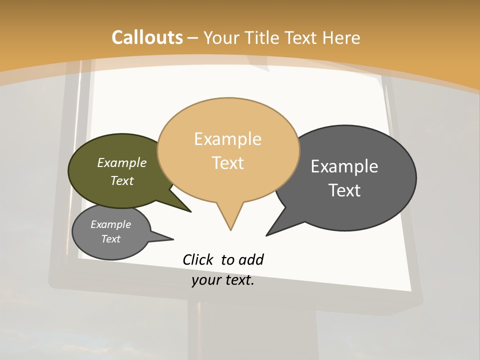 Blank Outside Sky PowerPoint Template