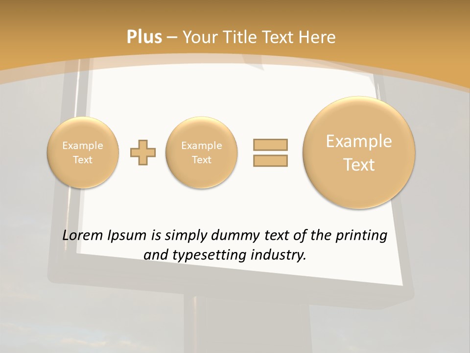 Blank Outside Sky PowerPoint Template