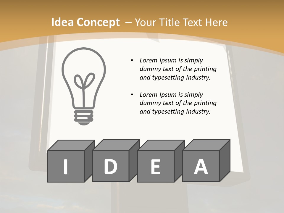 Blank Outside Sky PowerPoint Template