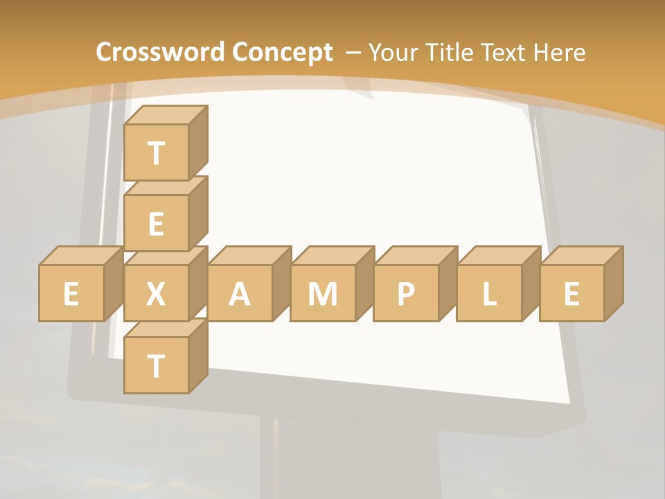 Blank Outside Sky PowerPoint Template