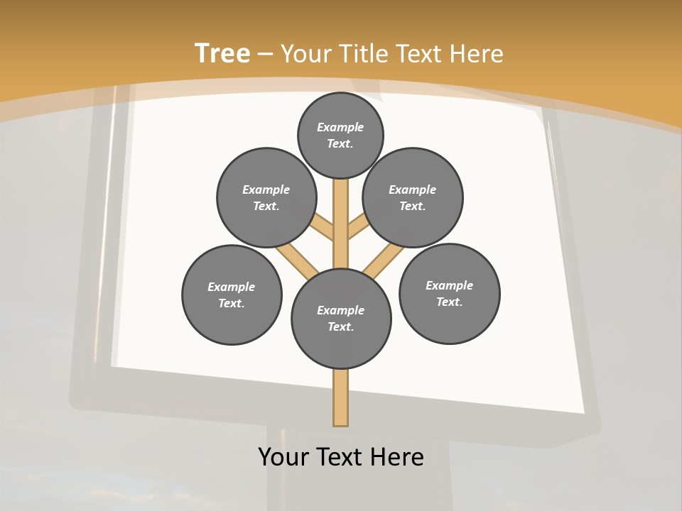 Blank Outside Sky PowerPoint Template