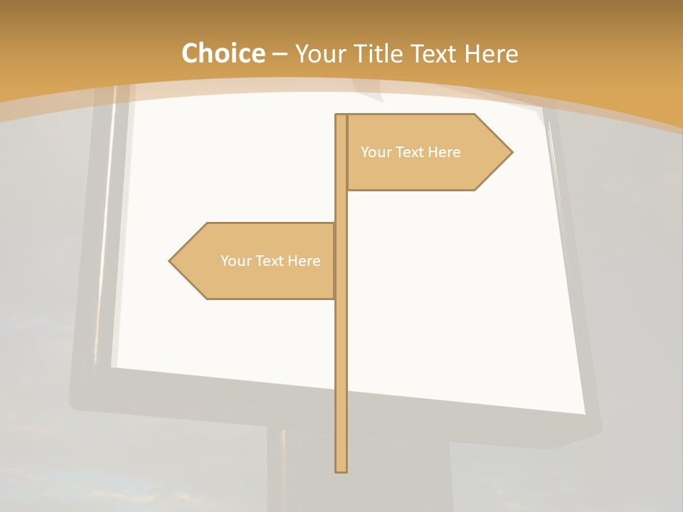 Blank Outside Sky PowerPoint Template