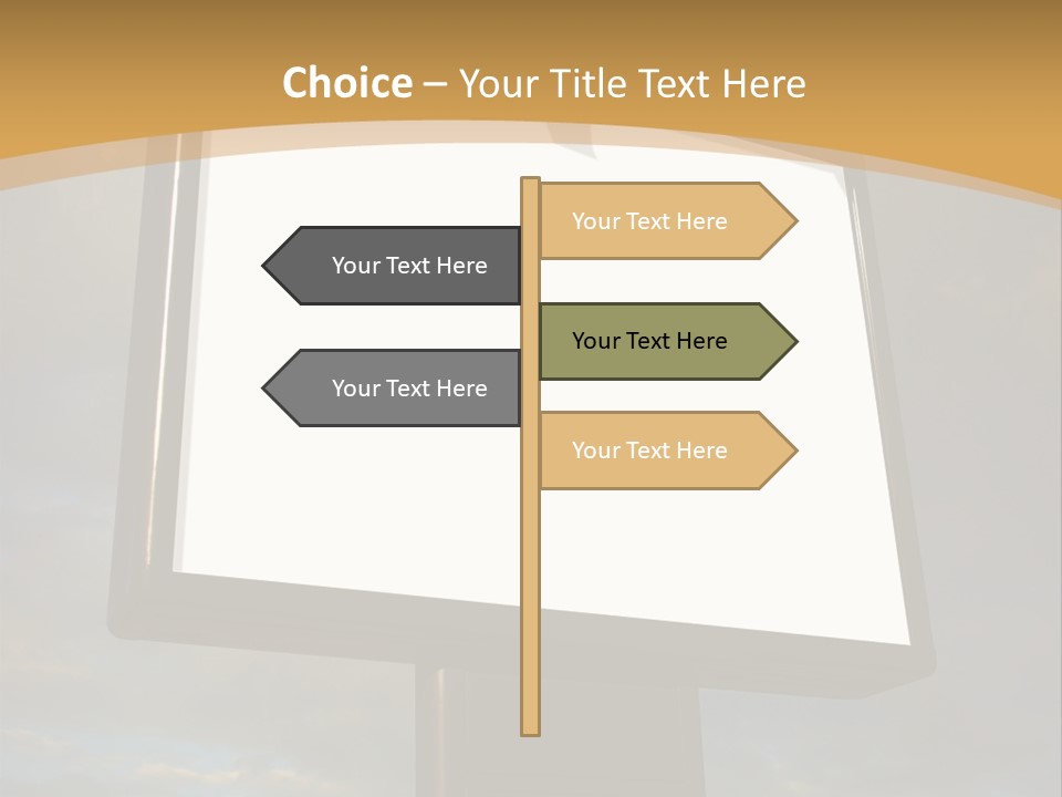 Blank Outside Sky PowerPoint Template