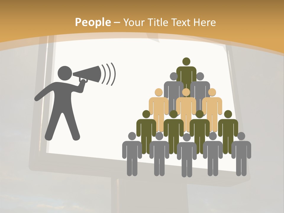 Blank Outside Sky PowerPoint Template