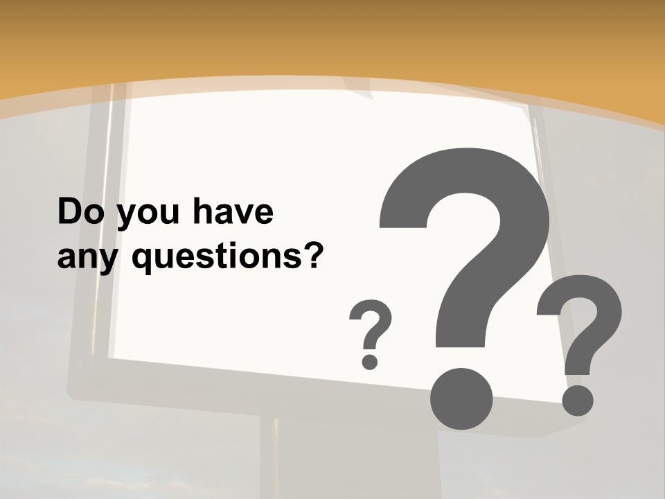 Blank Outside Sky PowerPoint Template